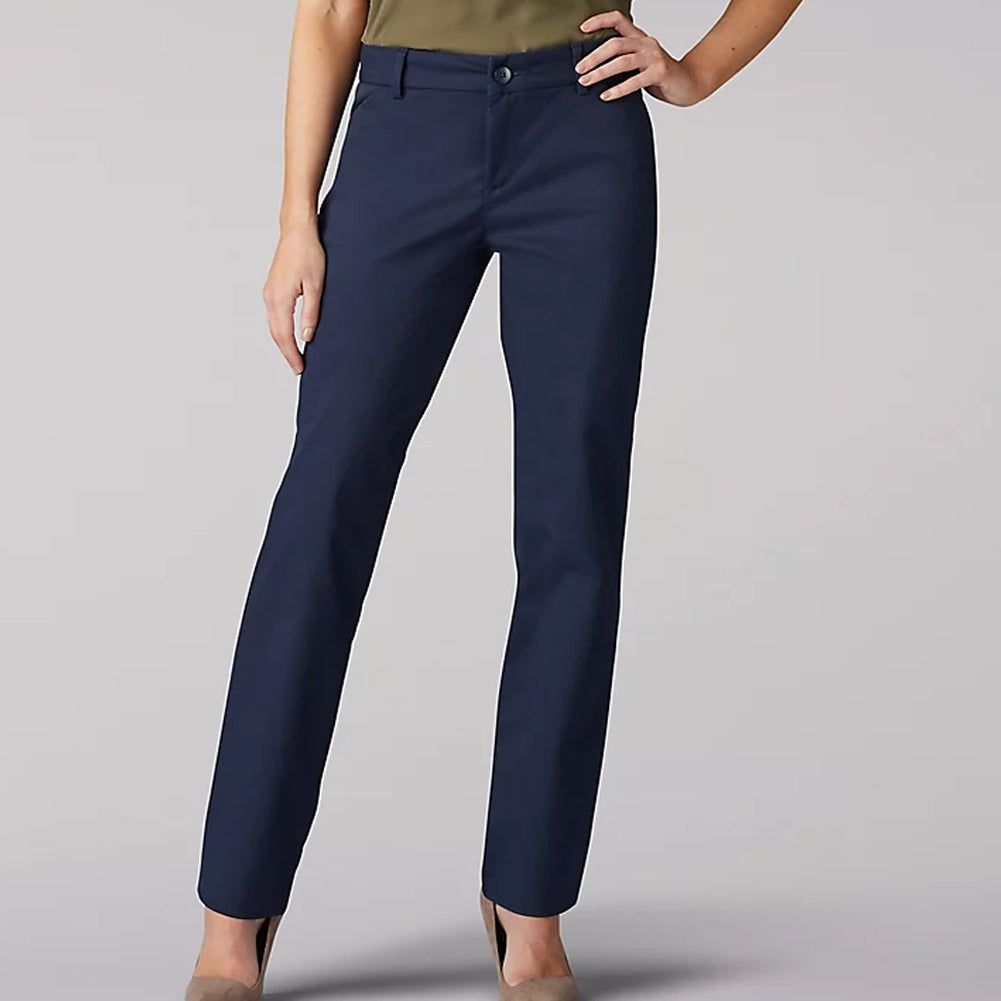 Women’s Wrinkle Free Relaxed Fit Straight Leg Pant - Imperial BLUE - 463-7547