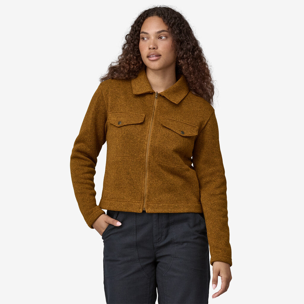 Women s Better Sweater Zippered Fleece Chore Jacket 26115 famous brands outlet ny
