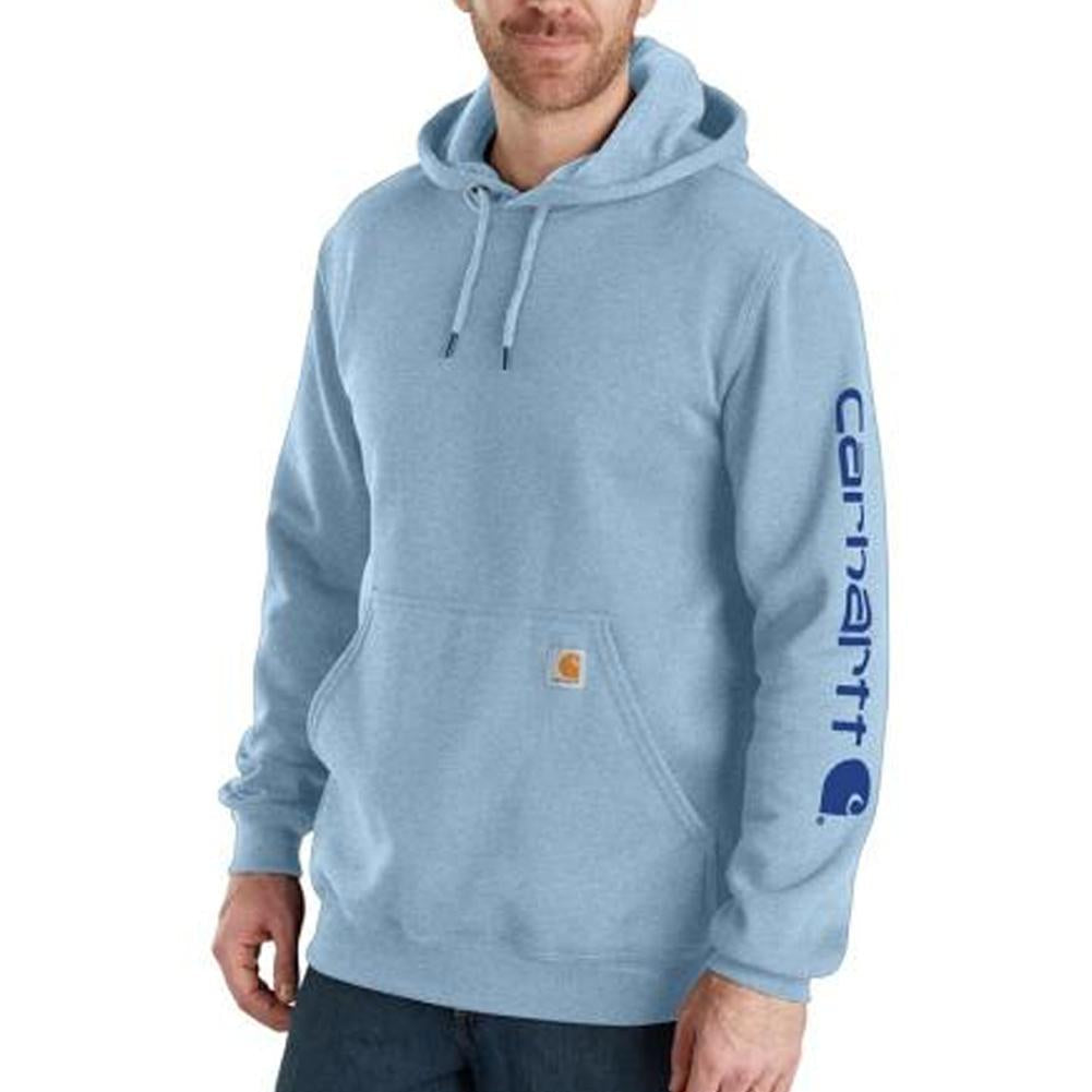 Loose Fit Midweight Logo Sleeve Graphic Hoodie - BIG