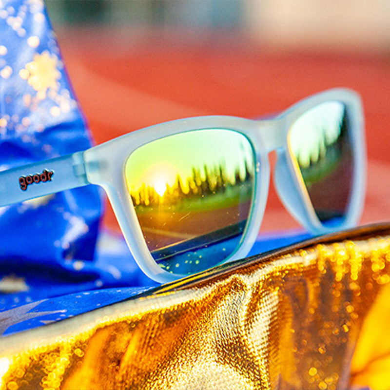 famous goggles brand Sunbathing with Wizards Sunglasses