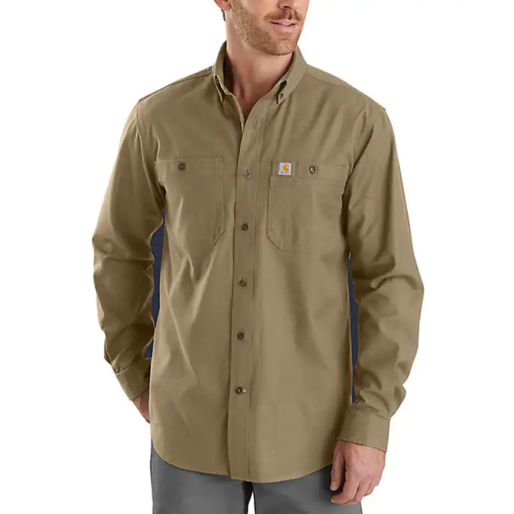 ゆみ✨ Rugged Flex® Relaxed Fit Midweight Canvas Long-Sleeve Shirt