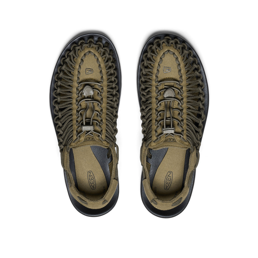 Men's UNEEK Sneaker - Dark Olive/Black - 1023381 – famous-brands